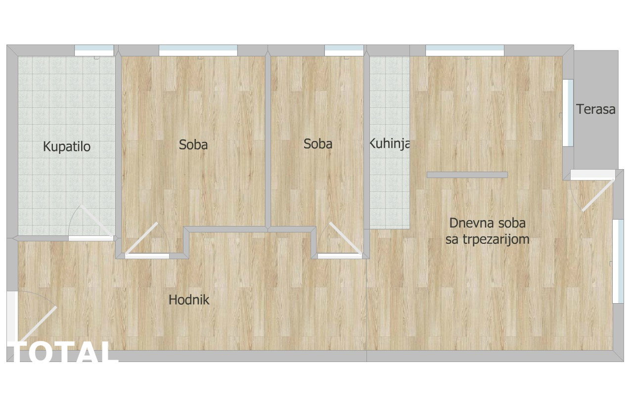 Stan Prodaja Novi Sad  51 m2