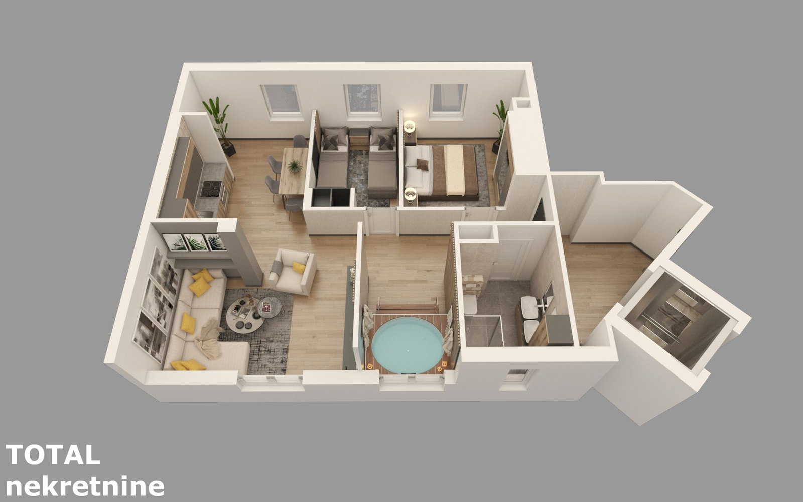 Trosoban stan na prodaju, Vikend Naselje, Kopaonik, 69m², 135.700 €