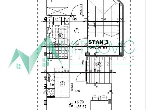 Stan Prodaja Novi Sad  67 m2