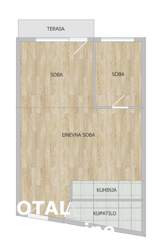 Trosoban stan na prodaju, Subotički Bulevar, Novi Sad, 48m², 131.000 €