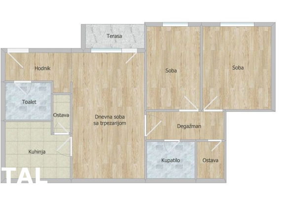 Stan Prodaja Novi Sad  65 m2