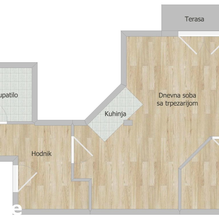 Trosoban stan na prodaju, Grbavica, Novi Sad, 70m², 175.000 €
