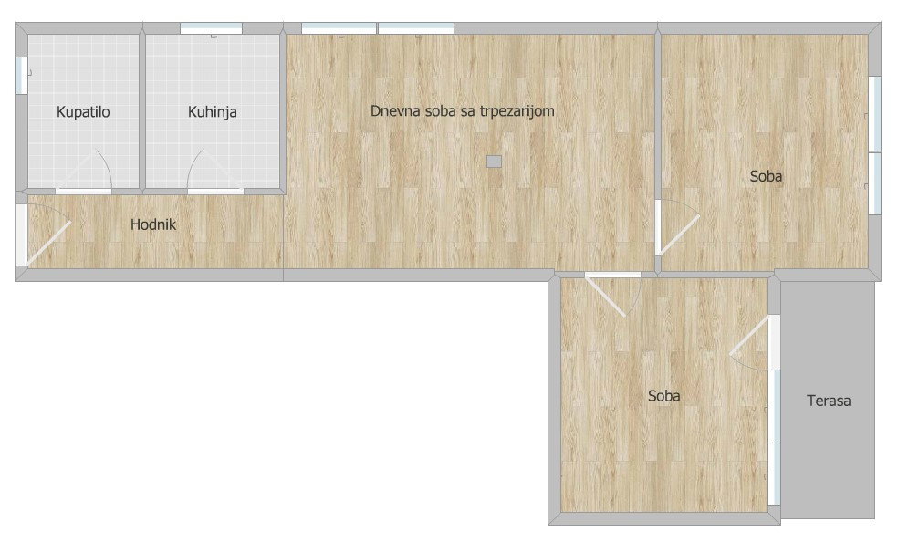 Trosoban stan na prodaju, Liman 1, Novi Sad, 68m², 205.000 €