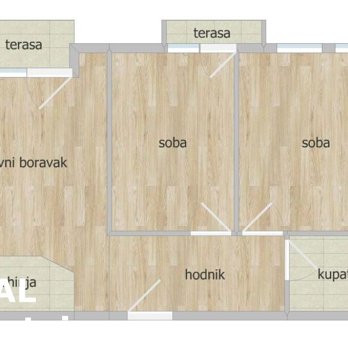 Stan Prodaja Novi Sad Nova Detelinara 59 m2