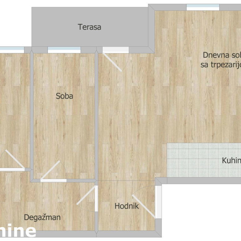 Trosoban stan na prodaju, Železnička Stanica, Novi Sad, 61m², 155.000 €