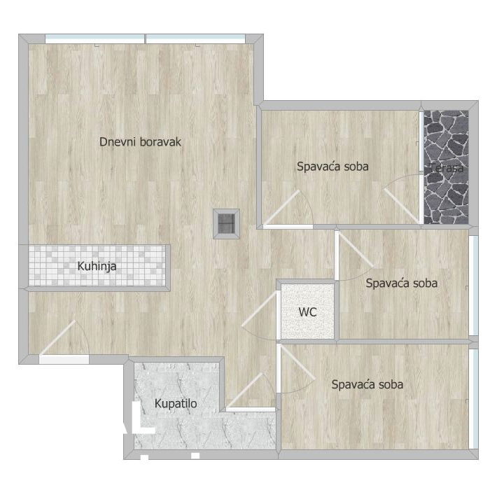 Četvorosoban stan na prodaju, Telep, Novi Sad, 87m², 196.185 €