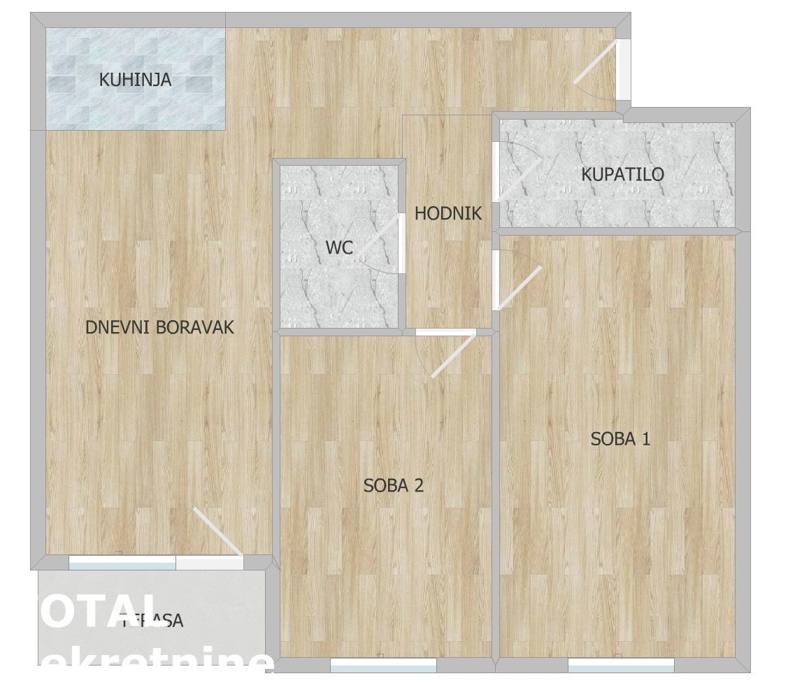 Trosoban stan na prodaju, Telep, Novi Sad, 70m², 175.000 €