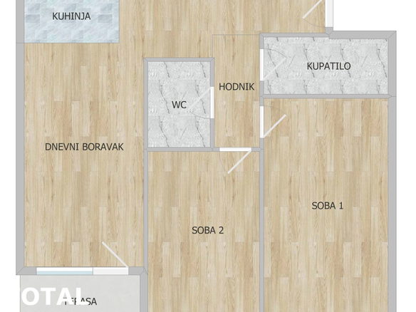 Stan Prodaja Novi Sad  70 m2