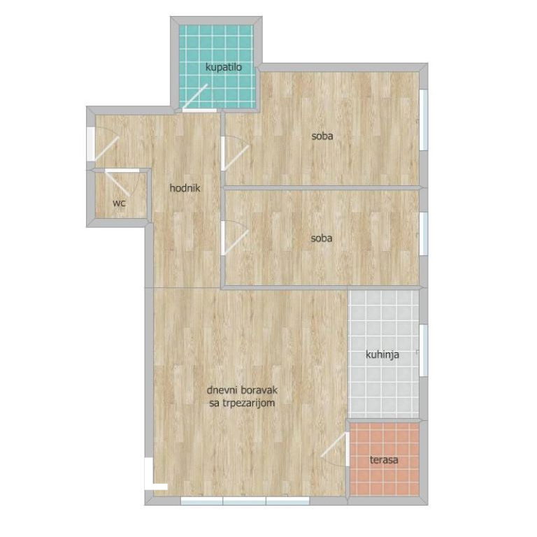 Stan Prodaja Novi Sad  62 m2