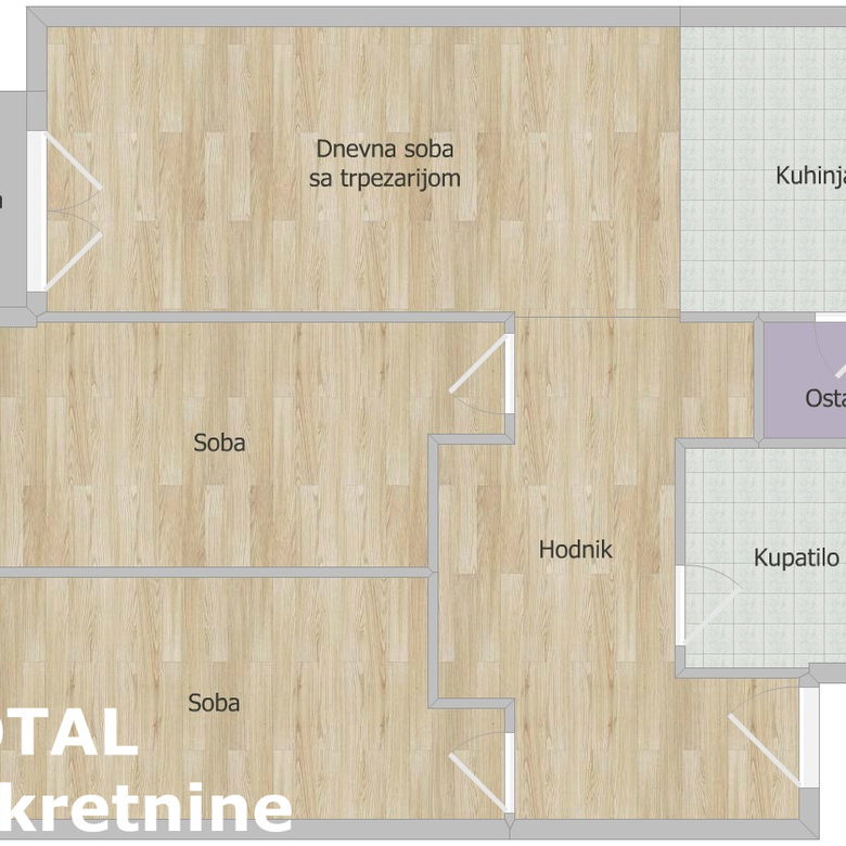 Trosoban stan na prodaju, Telep, Novi Sad, 79m², 216.120 €