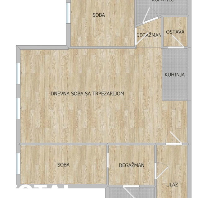 Trosoban stan na prodaju, Bulevar, Novi Sad, 71m², 188.150 €