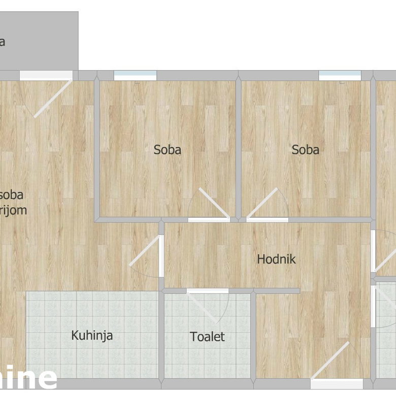 Četvorosoban stan na prodaju, Lipov Gaj, Novi Sad, 74m², 160.200 €