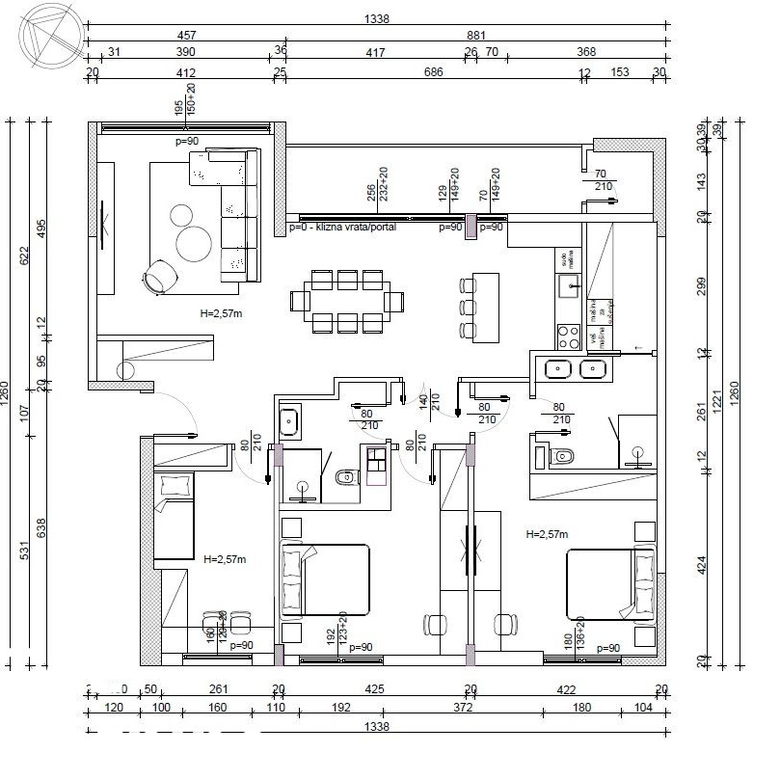 Stan Prodaja Novi Sad Kej 130 m2
