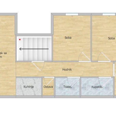 Četvorosoban stan na prodaju, Alibegovac, Novi Sad, 78m², 155.000 €