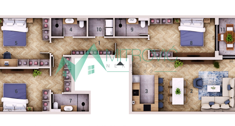 Četvorosoban stan na prodaju, Telep, Novi Sad, 111m², 352.450 €