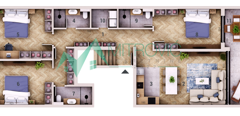 Četvorosoban stan na prodaju, Telep, Novi Sad, 127m², 431.740 €