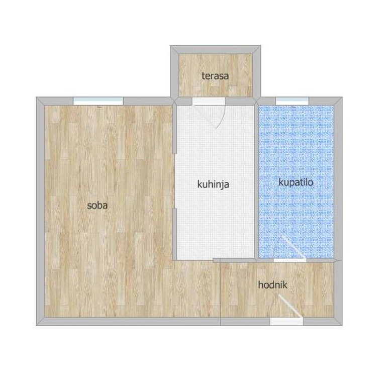 Garsonjera na prodaju, Podbara, Novi Sad, 24m², 71.000 €