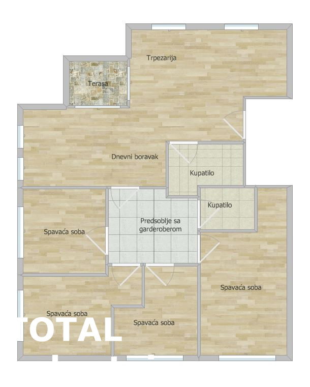Petosoban stan na prodaju, Telep, Novi Sad, 142m², 381.100 €