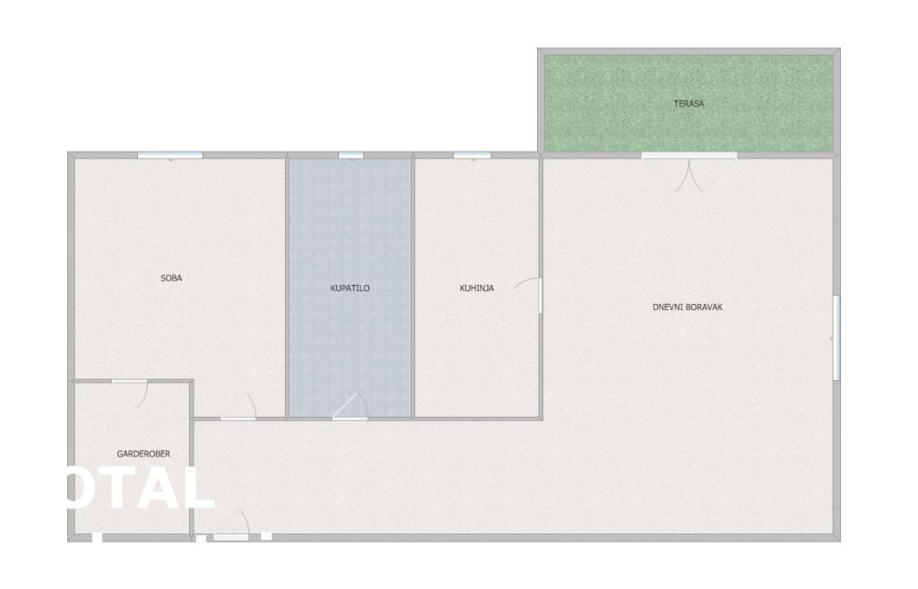 Jednoiposoban stan na prodaju, Telep, Novi Sad, 49m², 136.000 €
