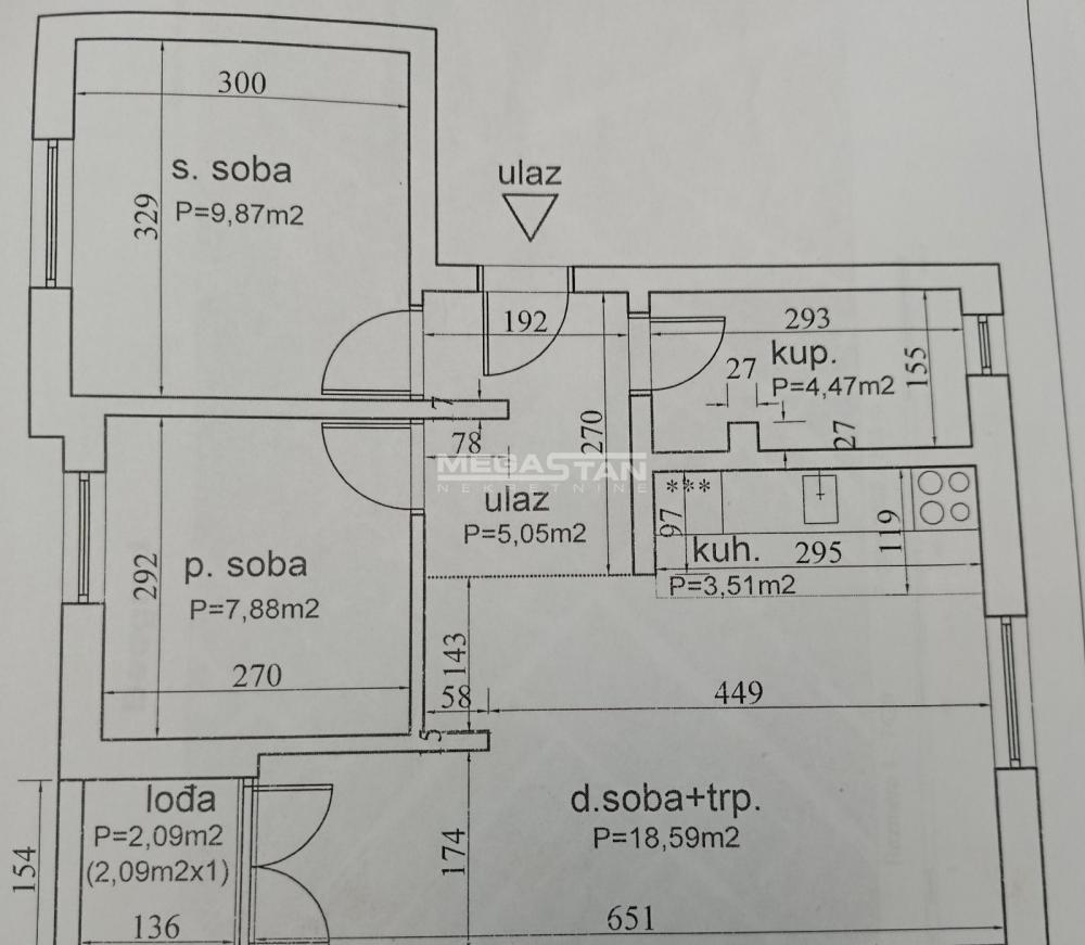 Stan Prodaja Beograd Borča 51 m2