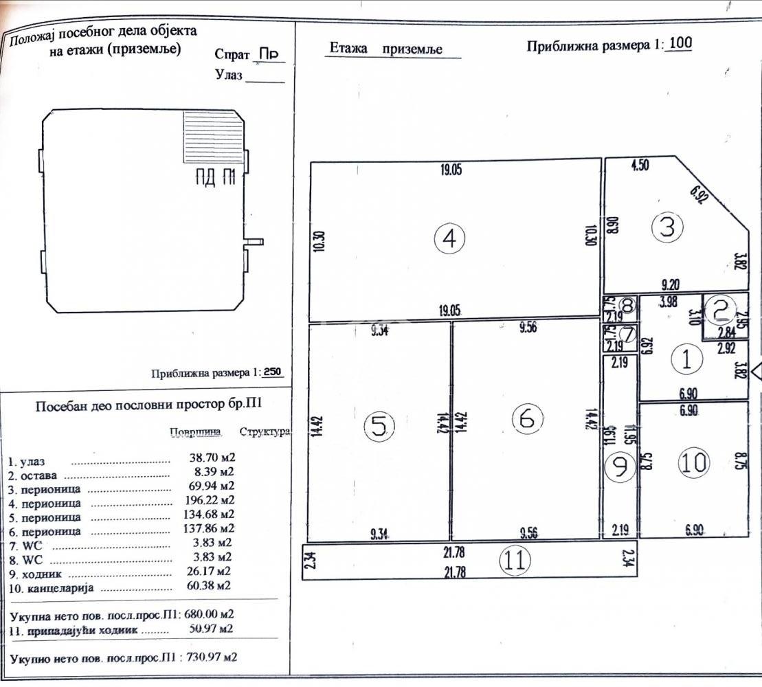 Lokal Izdavanje Beograd Batajnica 701 m2