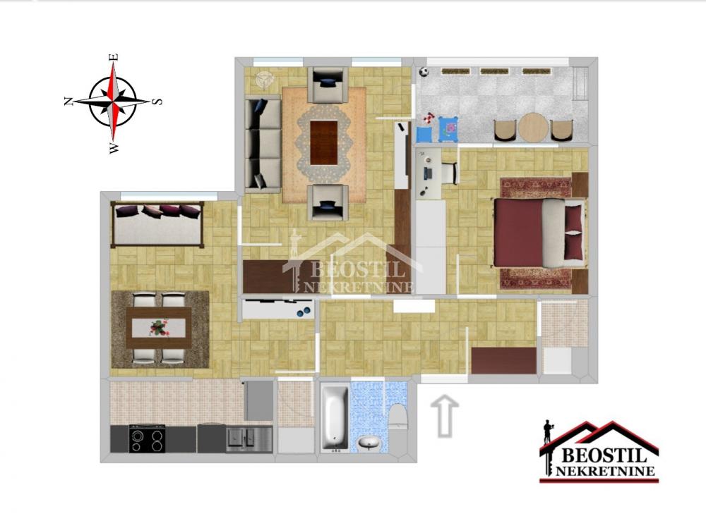 Dvoiposoban stan na prodaju, Višnjička Banja, Beograd, 67.51m², 175.000 €