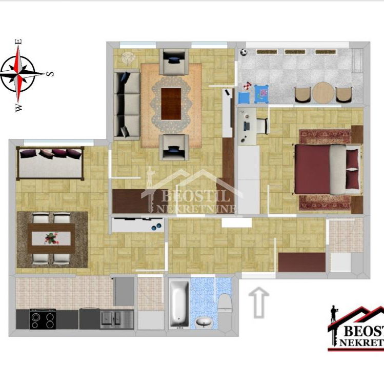 Dvoiposoban stan na prodaju, Višnjička Banja, Beograd, 67.51m², 175.000 €