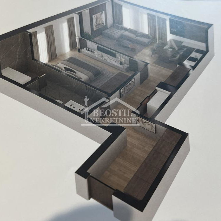Dvosoban stan na prodaju, Dedinje, Beograd, 69m², 364.000 €