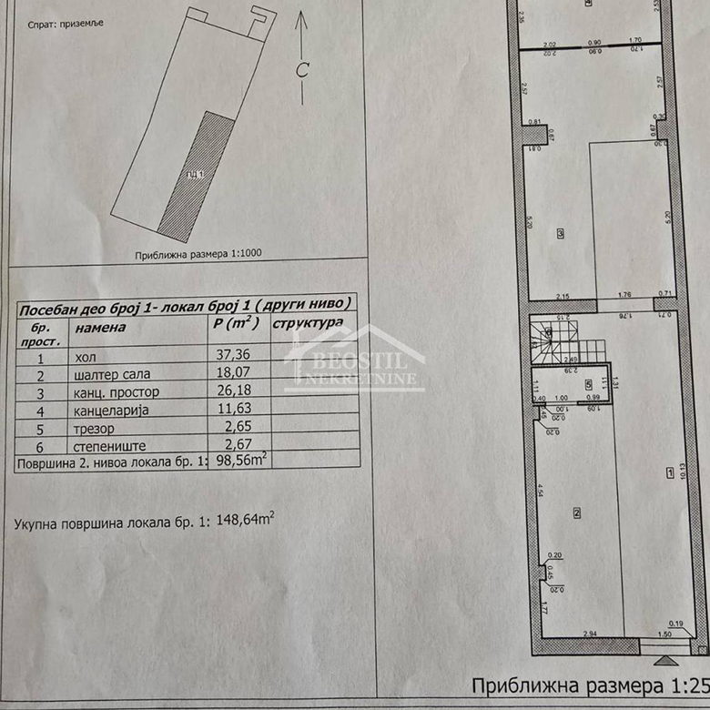 Lokal za izdavanje, Centar, Smederevo, 138m², 1.650 €/mes