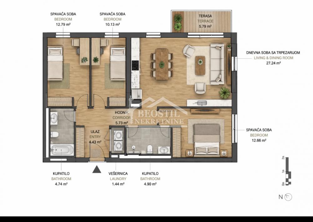 Stan Prodaja Beograd Čukarička Padina 92.5 m2