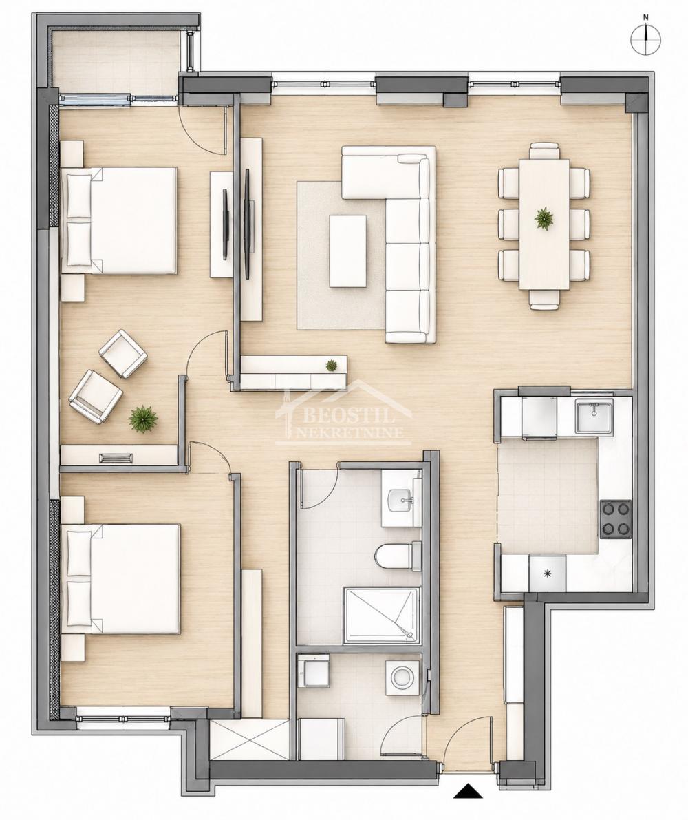 Stan Prodaja Beograd Ledine 74 m2