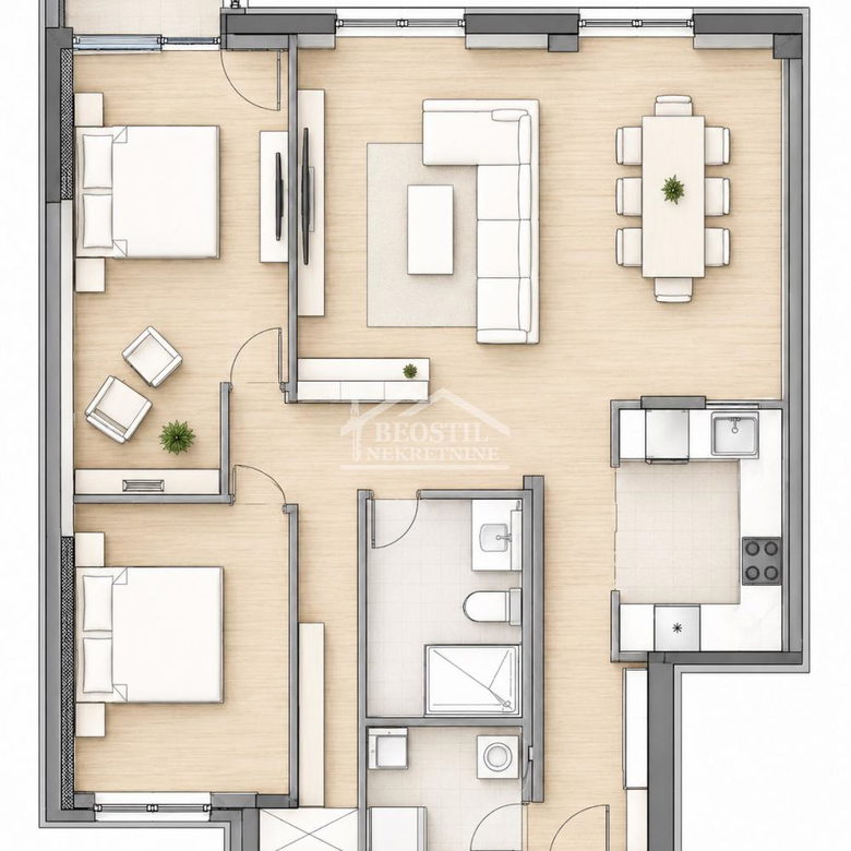 Stan Prodaja Beograd Ledine 74 m2
