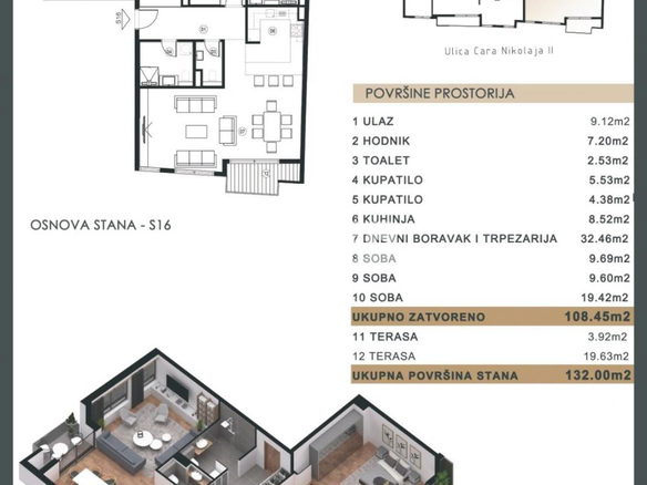 Stan Prodaja Beograd Čubura 132 m2