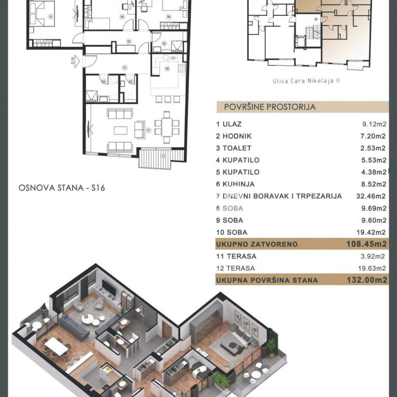 Stan Prodaja Beograd Čubura 132 m2