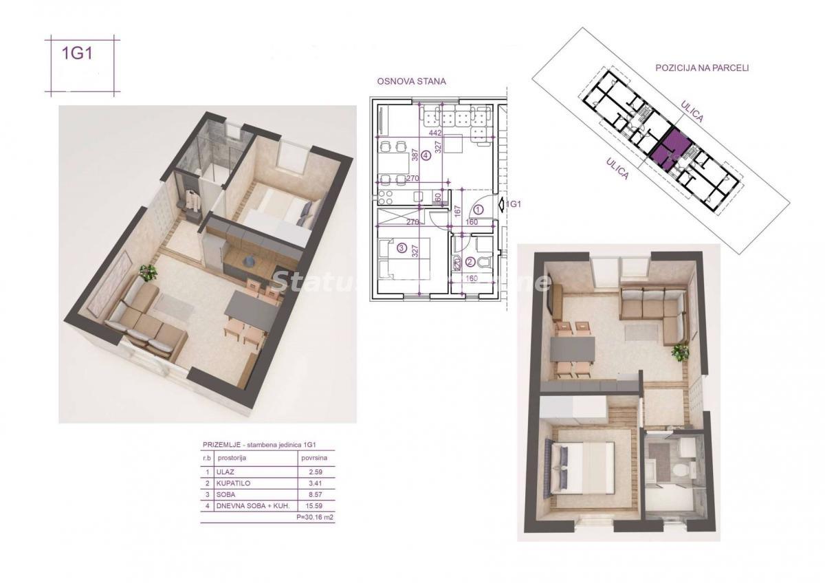 Stan Prodaja Novi Sad  30 m2