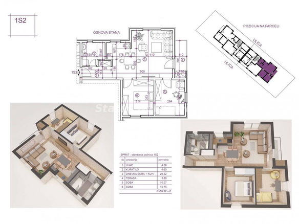 Stan Prodaja Novi Sad  60 m2