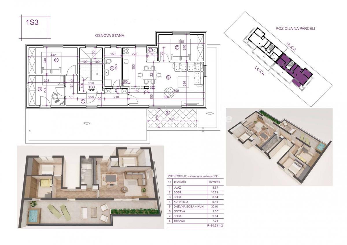 Stan Prodaja Novi Sad  80 m2