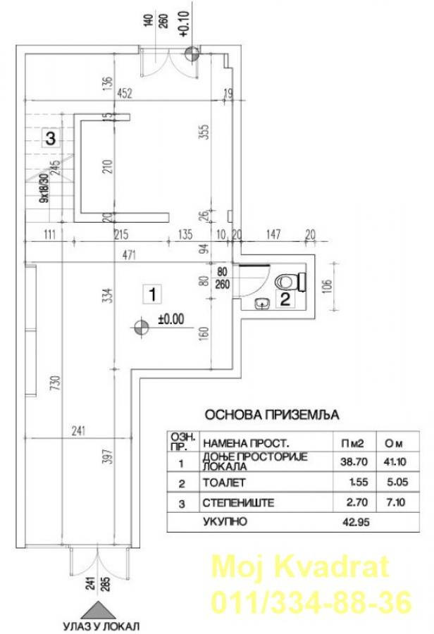Lokal Izdavanje Beograd Centar (Palilula) 114 m2