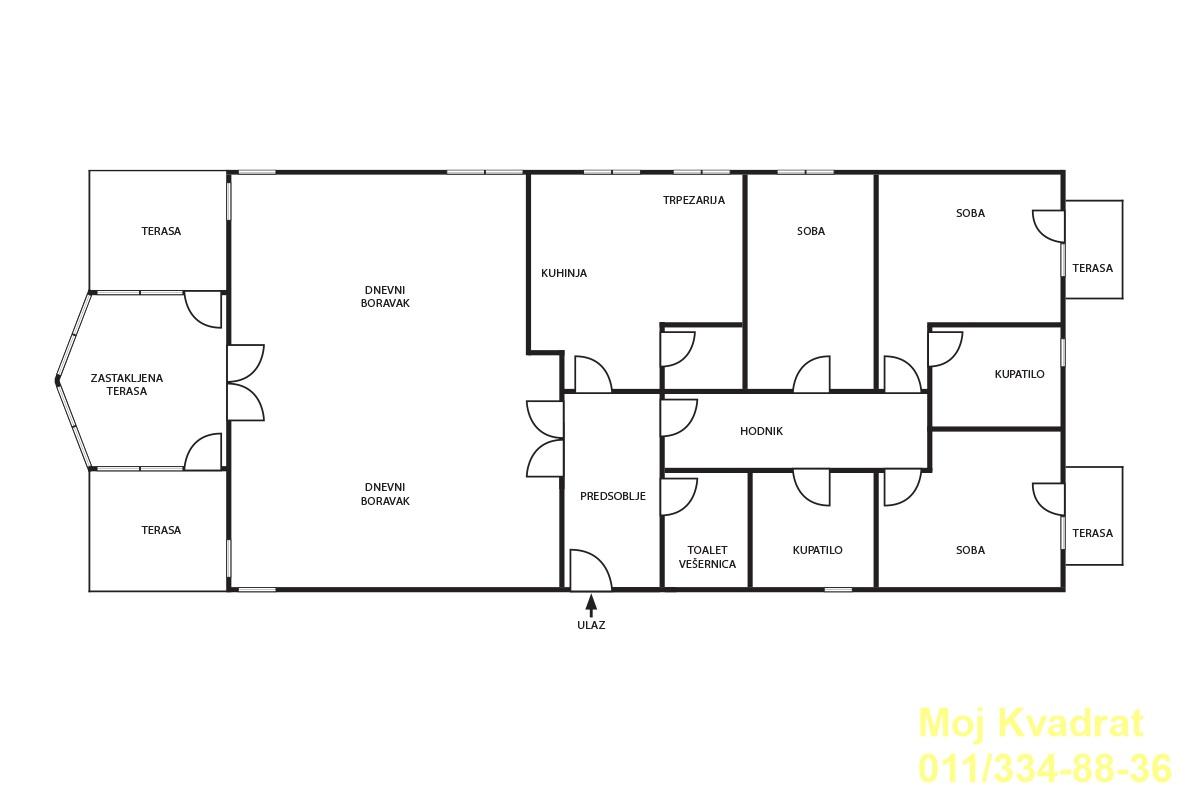 index Četvorosoban stan na prodaju, FON, Beograd, 163m², 600.000 €
