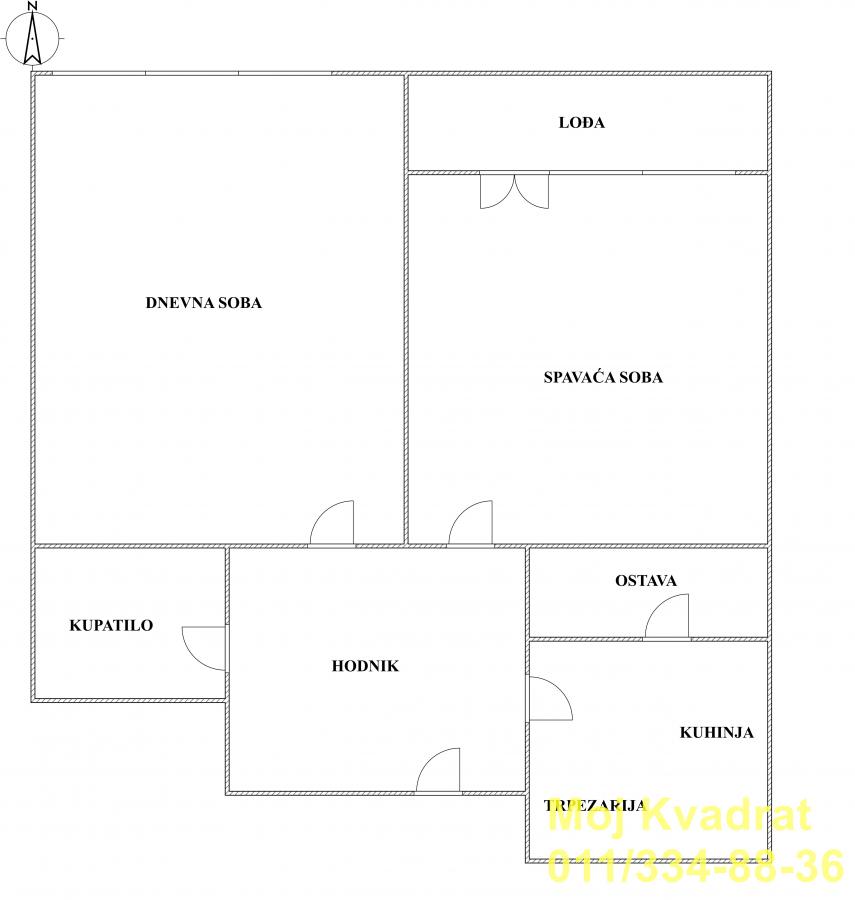 index Dvosoban stan na prodaju, Blok 21, Beograd, 76m², 278.500 €