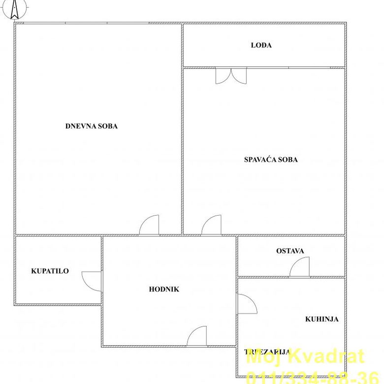 Dvosoban stan na prodaju, Blok 21, Beograd, 76m², 278.500 €