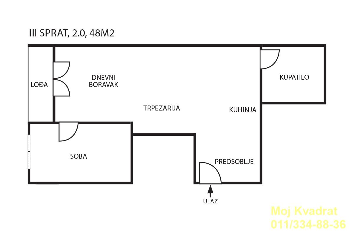 Stan Prodaja Beograd Stan Prodaja Beograd Cvetkova Pijaca 48 m2