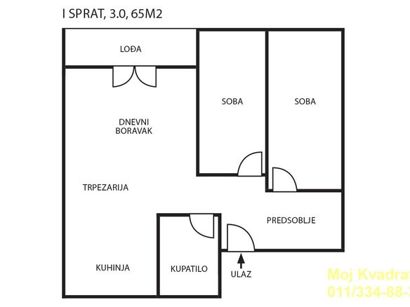 Stan Prodaja Beograd Cvetkova Pijaca 63 m2
