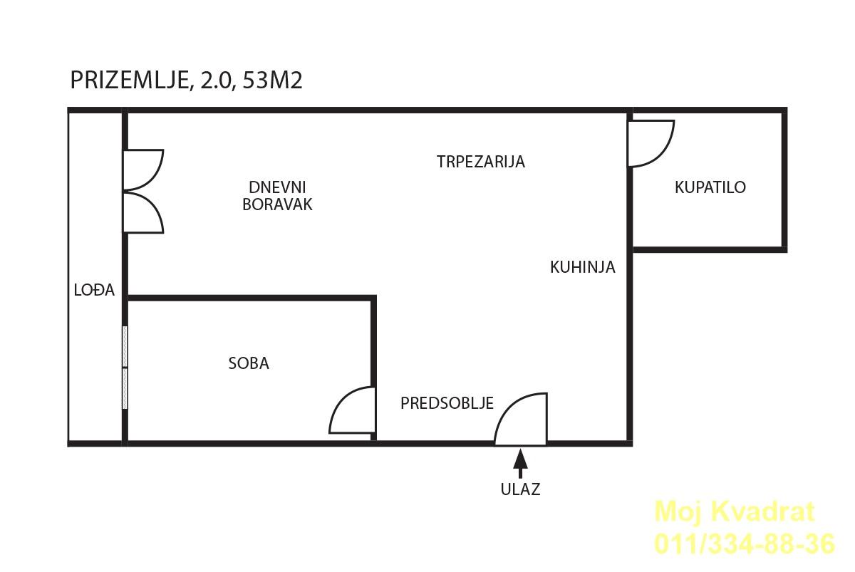 Stan Prodaja Beograd Stan Prodaja Beograd Cvetkova Pijaca 53 m2