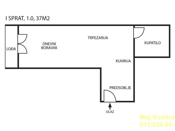 Stan Prodaja Beograd Cvetkova Pijaca 37 m2