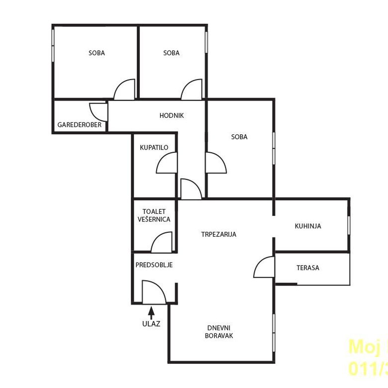 Troiposoban stan na prodaju, Banovo Brdo, Beograd, 86m², 315.000 €