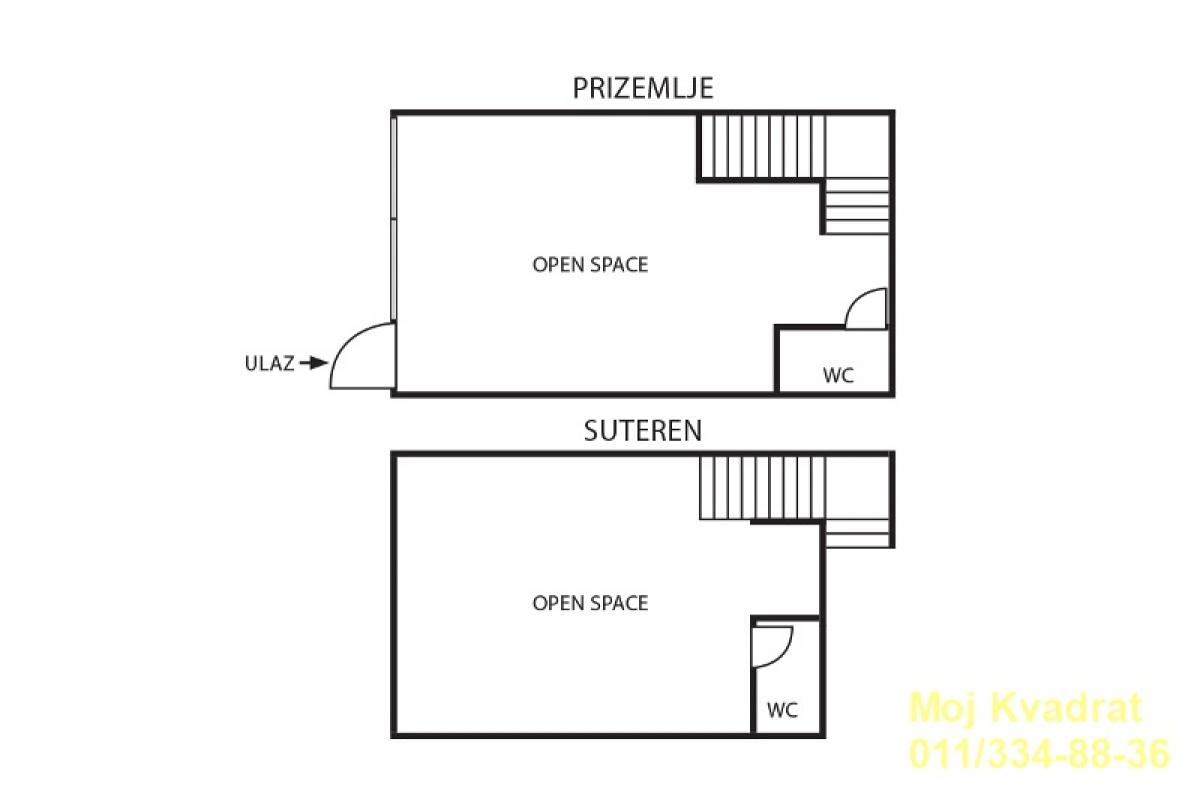 index Lokal za izdavanje, Palilulska Pijaca, Beograd, 66m², 1.400 €/mes