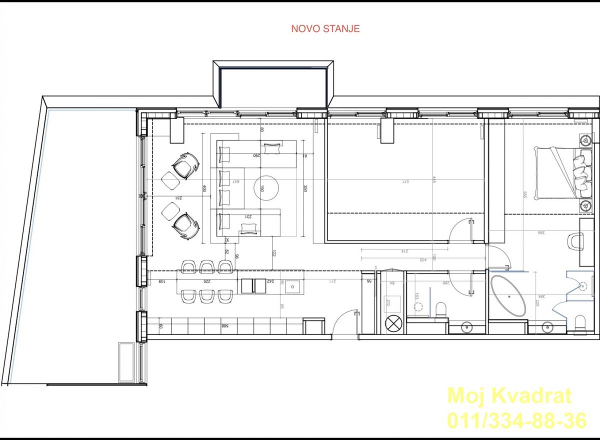 Četvorosoban stan na prodaju, Beograd na Vodi, Beograd, 167m², 1.472.000 €