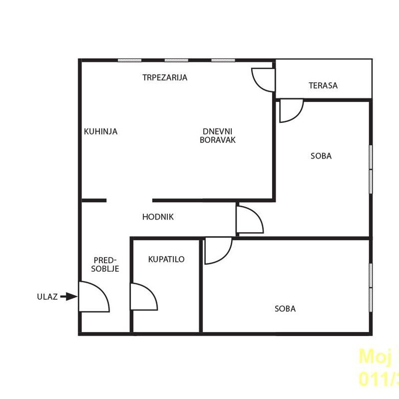 Dvoiposoban stan na prodaju, Olimp, Beograd, 54m², 212.000 €