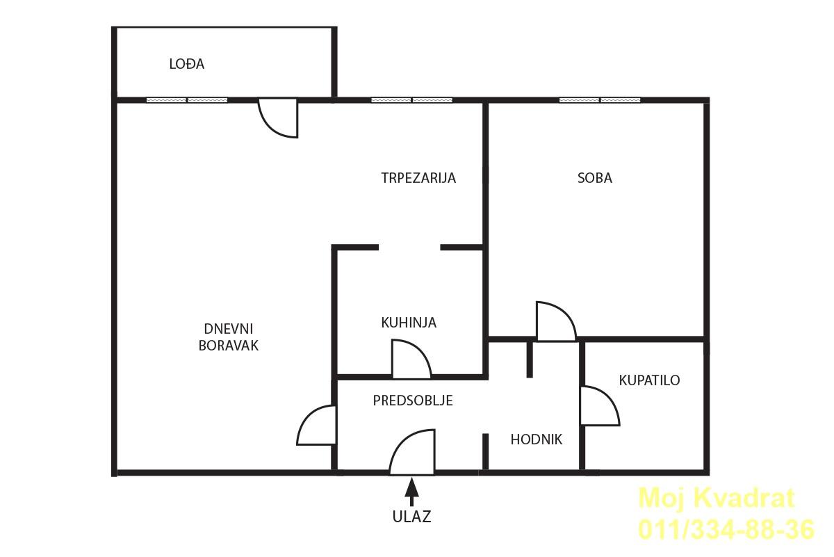 index Dvosoban stan na prodaju, Blok 67 – Belville, Beograd, 60m², 315.000 €